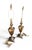 1970s Pair of Vintage Hollywood Regency Faceted Solid Brass Table Lamps For Sale - Image 5 of 8