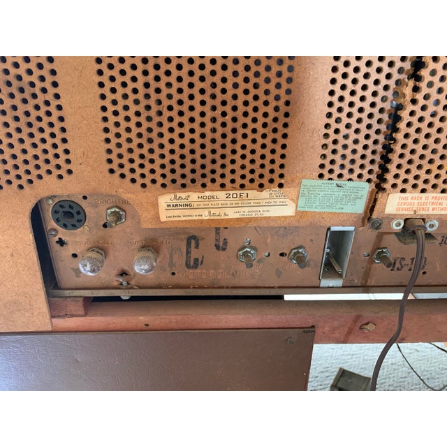 1954 Motorola Model 20f1 Television, Radio, Record Cabinet For Sale - Image 10 of 10