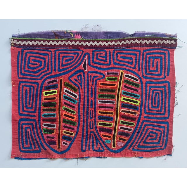 Mola Fabric by Cuna Indians, Panama, 1970s For Sale - Image 3 of 3