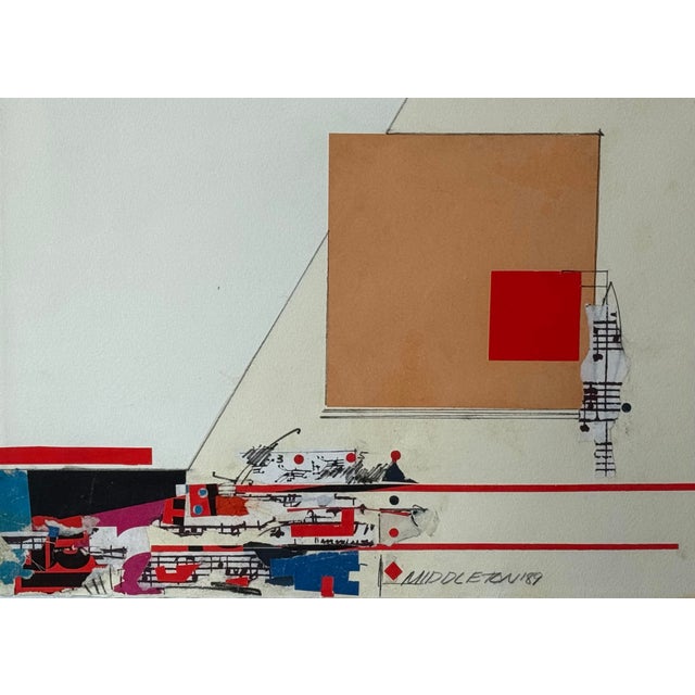 Sam Middleton, Untitled, Drawing Collage and Mixed Media on Paper For Sale - Image 4 of 9