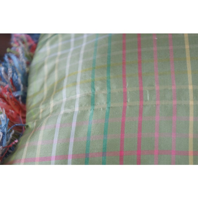 Late 20th Century Star Bedding Co Silk Fringe Goose Down Filled Accent Throw Pillows- Set of 2 For Sale - Image 12 of 13