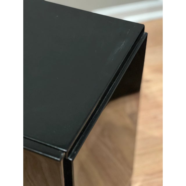 Black 1980s Bridgeford Modern Black Lacquered Nightstands, Pair For Sale - Image 8 of 12