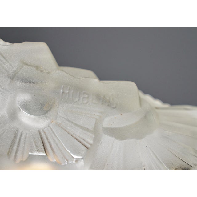 French Art Deco Chandelier by Francis Hubens & Degue 1930 France For Sale - Image 12 of 13