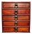 1990s Rosewood Five‑Drawer Jewelry Cabinet, Hand‑Made Mortise‑Tenon Storage Chest Chinoiserie For Sale