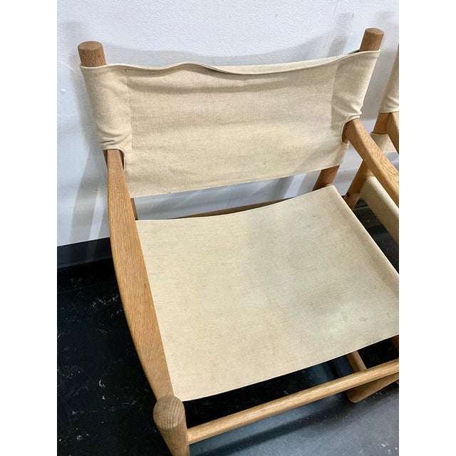 Mid-Century Modern Set of Mid-Century Modern Safari Easy Chairs by Ditte & Adrian Heath for FDB Mobler, 1960s For Sale - Image 3 of 18