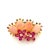 Not Yet Made - Made To Order Bochic “Orient” Coral, Multi Sapphires & Ruby Brooch Set in 18k Gold & Silver For Sale - Image 5 of 5