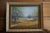 Blue 1940s Texas Artist 'Exa Wall' Original Landscape Painting, Framed For Sale - Image 8 of 10