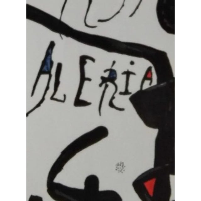 Mid-Century Modern Joan Miro, Centenary of the Center Excursionista de Catalunya, 1976, Lithograph, Framed For Sale - Image 3 of 5