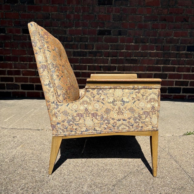 Mid Century Modern Possibly Tommi Parzinger Arm Lounge Chair For Sale In Cleveland - Image 6 of 12