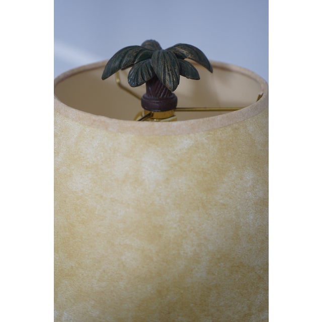 1980s Palm Tree & Monkey Floor Lamps With Shades - a Pair For Sale - Image 4 of 13