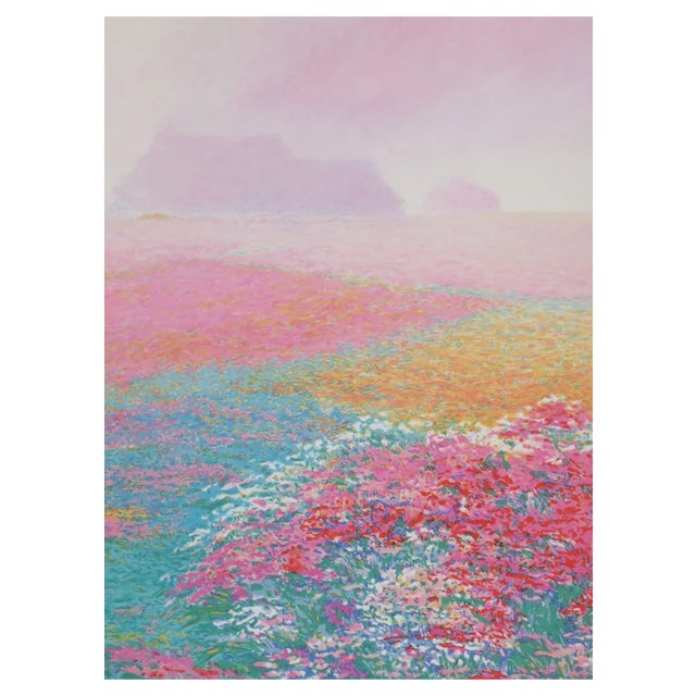 Claude Manoukian, La Ferme Rose, Lithograph For Sale