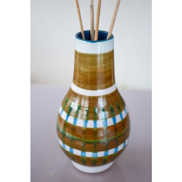 Ceramic Faenza Vase by Ingrid Atterberg for Upsala Ekeby, Sweden, 1960 For Sale - Image 7 of 13