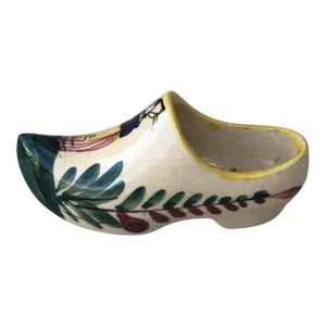 Circa 1920 French Faience Clog Quimper