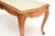 Vintage French Carved Walnut Coffee Table with Marble Top, 1930 For Sale - Image 9 of 11