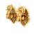 1980s 1980s Bulgari Puffy Gancio Link 18k Yellow Gold Earrings, Pair For Sale - Image 5 of 11