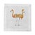 Illustration Flamingos in the Mirror Granada Cotton Sateen Cocktail Napkins,Set of 8 For Sale - Image 3 of 6