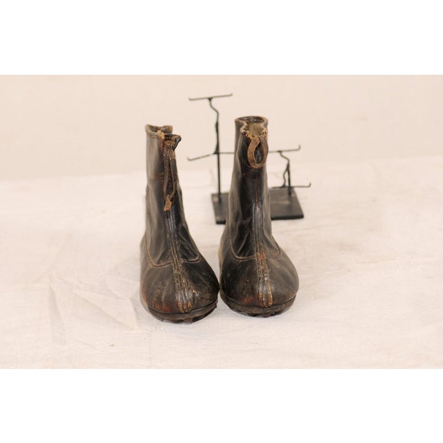 Vintage Chinese Boots on Stand For Sale - Image 10 of 12