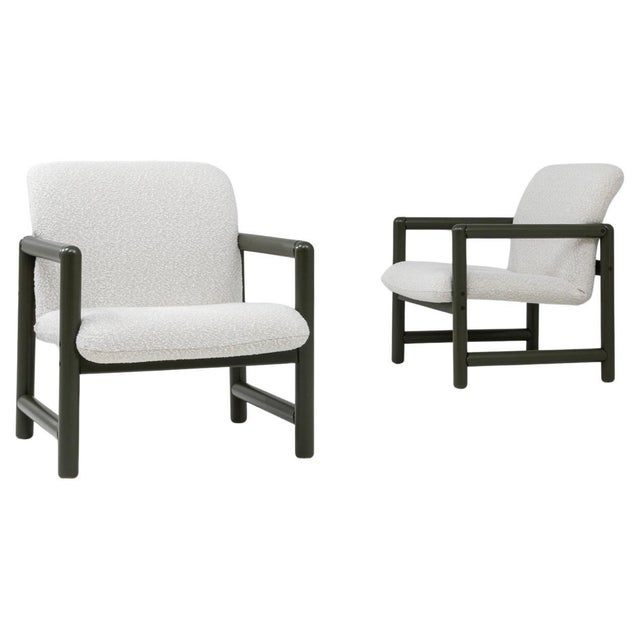 20th Century Czech Lounge Chairs With Green Tubular Frames - A Pair For Sale - Image 15 of 18