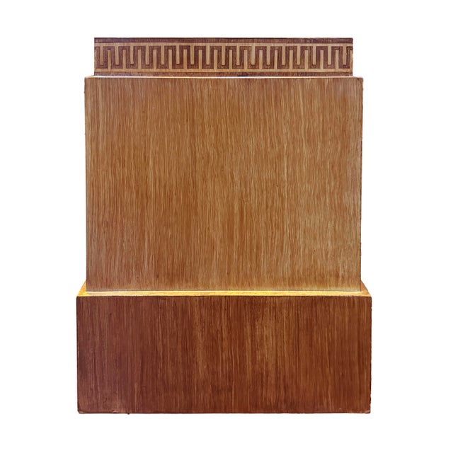 Neoclassical Art-Deco Style Pair of Pedestals Stands With Greek Key Motif For Sale - Image 10 of 11