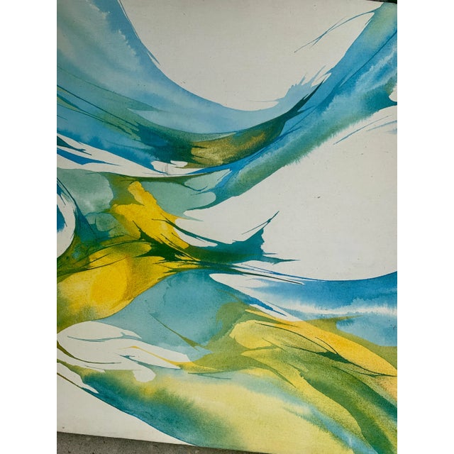 1972 Donovan Abstract Movement Painting on Canvas For Sale In Charleston - Image 6 of 9