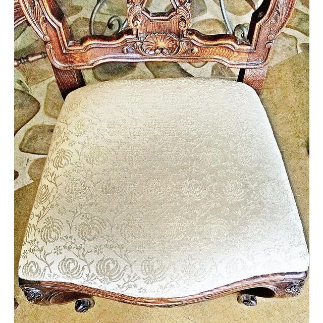 Brown Early 20th Century French Country LXV Rococo Dining Chairs- Set of 6 For Sale - Image 8 of 10
