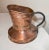 Arts & Crafts Rare Antique Handmade Copper Wrought Iron Dovetailed Spittoon Jug Pot W/ Handle For Sale - Image 3 of 11