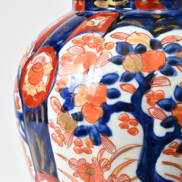 Imari Porcelain Table Lamp, 1890s For Sale - Image 9 of 13