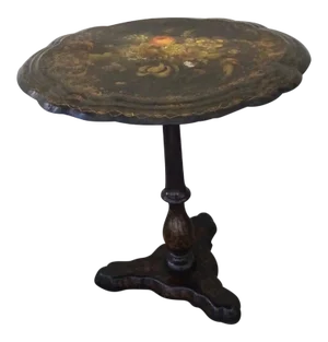 Victorian Papier-Mache Tilt-Top Table