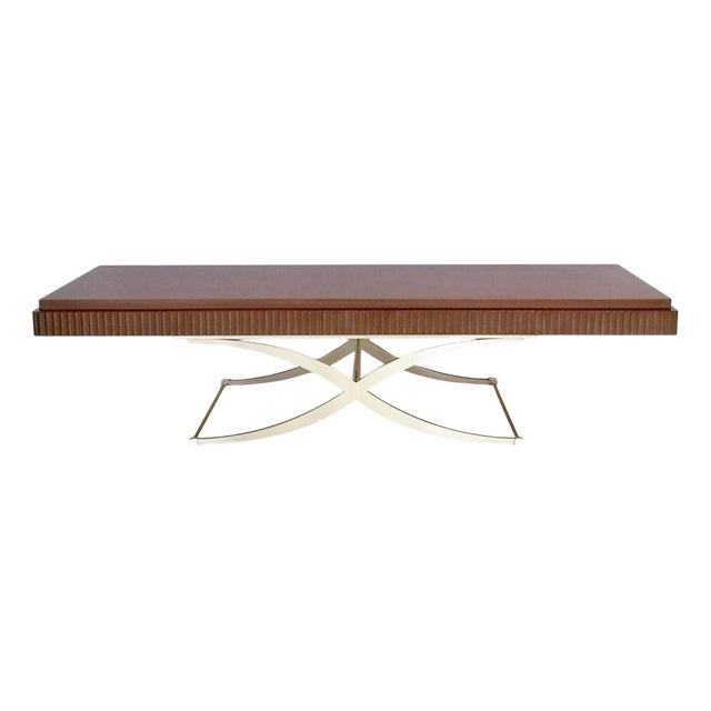 Side Table with Wooden Top and Steel Frame by Italo900, Italy For Sale