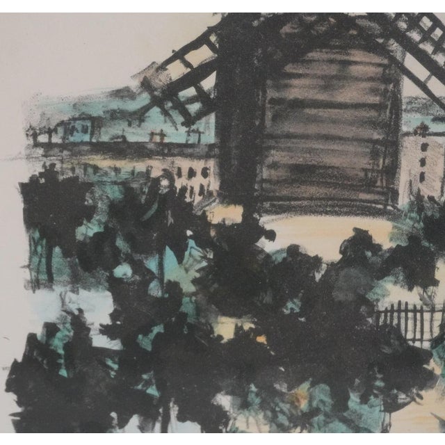 Maurice Utrillo, The Galette Mill, Original Signed Lithograph For Sale - Image 7 of 8
