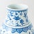 Blue and White Globular Vase with Butterflies and Floral Motifs For Sale - Image 4 of 7