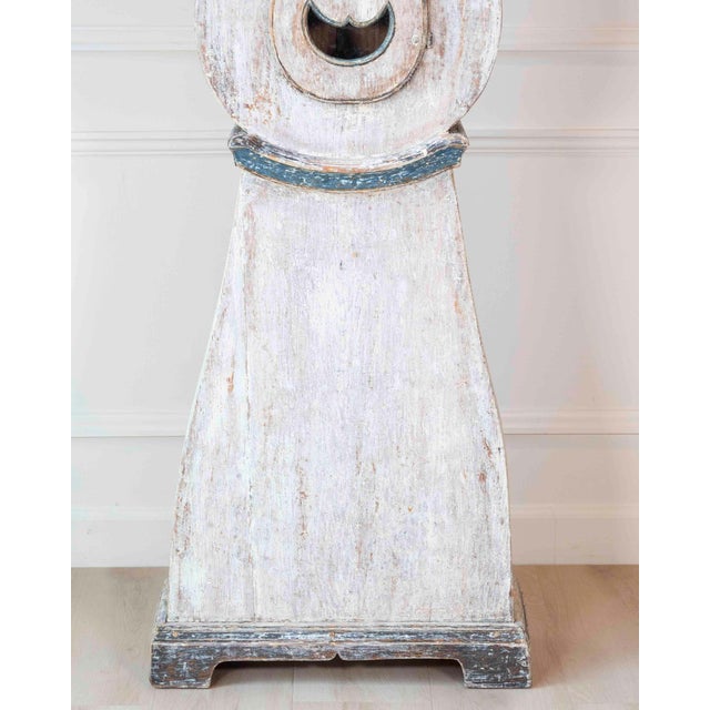 19th Century Scandinavian Painted Pine Longcase Clock For Sale In Atlanta - Image 6 of 11