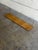 Wood Vintage Danish Oak Wall Shelf With Brass Brackets Scandinavian Floating Shelf For Sale - Image 7 of 9