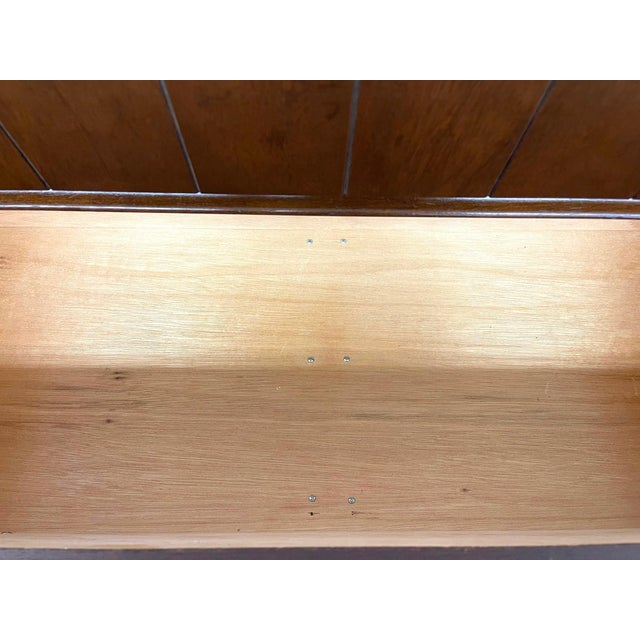 1970s Mid Century Modern Bassett Furniture 4 Drawer Dresser With Dovetail Construction and Brass-Toned Pulls For Sale - Image 9 of 9