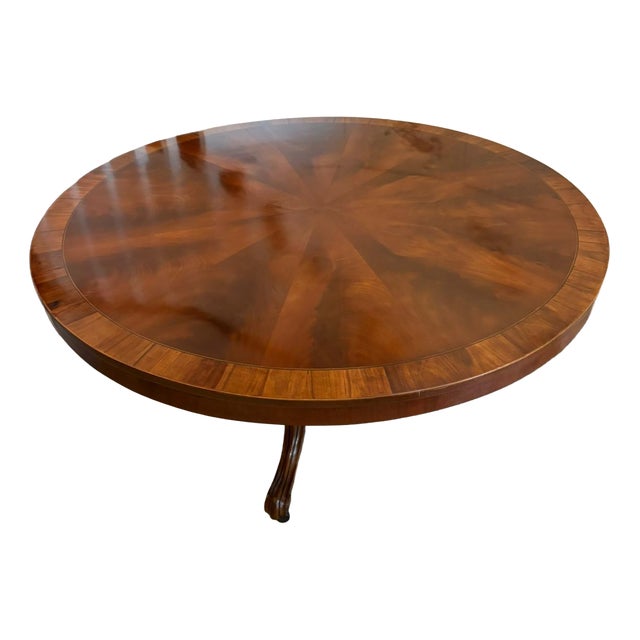 Antique Victorian English Figured Mahogany Dining Table, 1860s For Sale