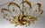 Italian Banci Chandelier in Gilded Metal with Crystal Flower from Banci Firenze, 1950s For Sale - Image 4 of 11