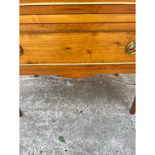 Tangerine French 19th Century Louis XVI Solid Walnut Chest of Drawers / Commode For Sale - Image 8 of 12