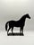 A striking pair of black metal horse bookends with a clean equestrian silhouette. Each bookend features a standing horse...