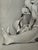 American 1940s Original Signed Graphite Illustration of Baby Hugging Puppy, 12 I× 10 In. For Sale - Image 3 of 6