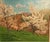 Hecht Paul Richard, Cherry Blossom Witzenhausen Landscape, 1943, Oil Painting, in Very Good conditions. Designed 1890 to...