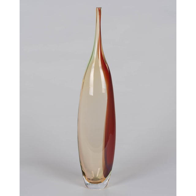 Glass Kosta Boda Tobago Art Glass Bottle by Kjell Engman For Sale - Image 7 of 14