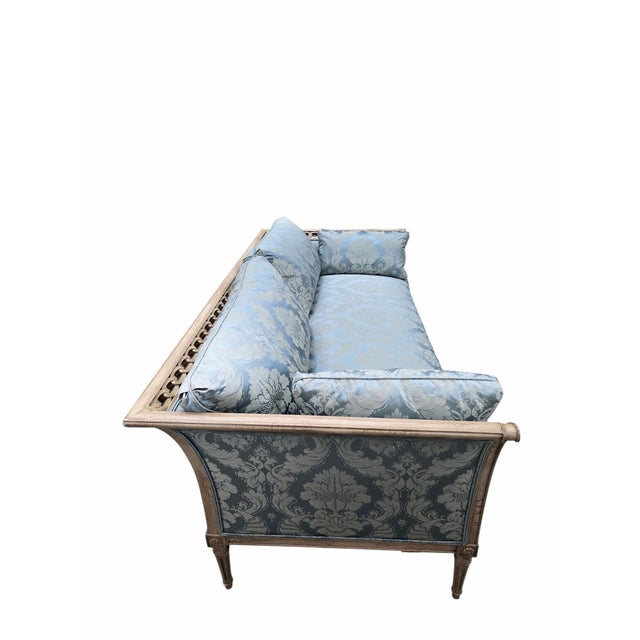 Hollywood Regency Late 20th Century Hollywood Regency / Neoclassical Style Sofa by TRS Furniture, Inc. For Sale - Image 3 of 12