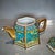 Ceramic Hexagonal Famille Rose Gilded Porcelain Teapot, Chinoiserie Decor Tea Vessel For Sale - Image 7 of 9