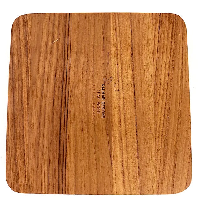1960s Danish Teak Wood Small Cheese/Charcuterie Board For Sale - Image 9 of 10