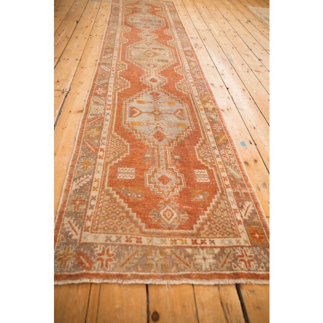 Traditional Vintage Distressed Oushak Rug Runner 2'6" X 10'8" For Sale - Image 3 of 8