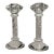 Art Deco Cut Crystal and Art Glass Candleholders, a Pair For Sale