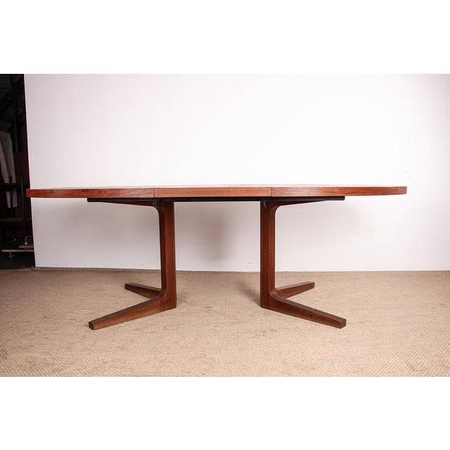 Large Danish Teak Model HM 55 Dining Table by John Mortensen for Dyrlund, 1960s For Sale - Image 17 of 18