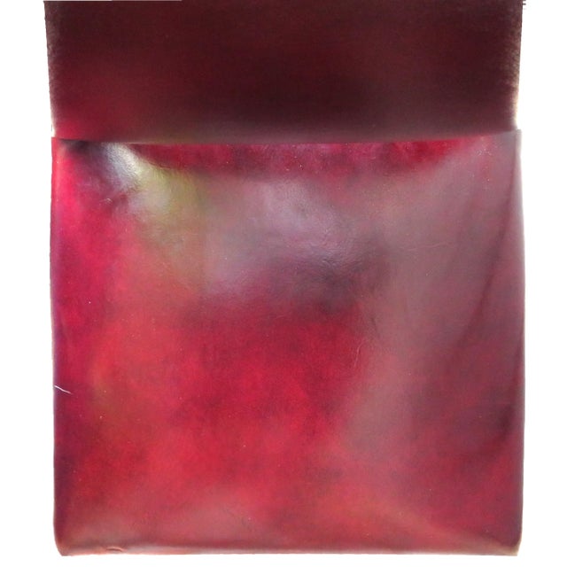 English Jacobean or Italian Renaissance Style Burgundy Accent Chair For Sale In Tulsa - Image 6 of 7