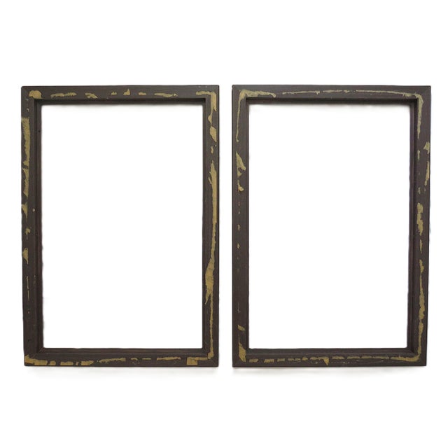 Pair of Wood Picture Frames Fits 14" X 21" Rabbet Opening For Sale - Image 4 of 4