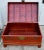 Antique Wood Trunk Table Vintage Chinese Red Lacquer Asian Stand Coffee For Sale - Image 9 of 12